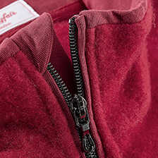 Alernatives Thumbnail 4 zu Rote Walkjacke mit Stehkragen