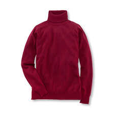 Alernatives Thumbnail 1 zu Roter Merino-Rollkragenpullover