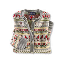 Alernatives Thumbnail 1 zu Fair-Isle-Strickjacke Sheep and Robins