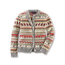 Alernatives Thumbnail 2 zu Fair-Isle-Strickjacke Sheep and Robins