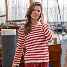 Thumbnail zu Leinen-Ringelpullover