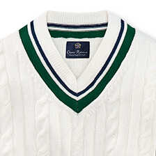 Alernatives Thumbnail 4 zu V-Pullover mit Zopfstrick