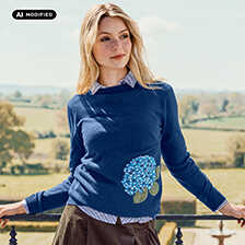 Alernatives Thumbnail 1 zu Merino-Pullover Hortensie