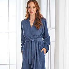 Frottee-Damen-Bademantel