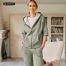 Thumbnail zu Damen-Homewear-Anzug aus Sweatgewebe