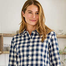 Alernatives Thumbnail 2 zu Flanell-Schlafshirt mit Vichykaro