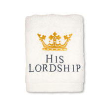 Handtuch mit Krone und Aufschrift His Lordship