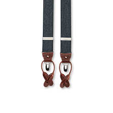 Englische Hosentrger Two in One Fischgratgewebe