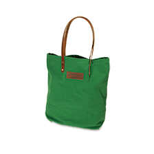 Grüne Damenhandtasche aus Canvas
