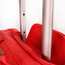 Rote Reisetasche Handgepäck-Trolley