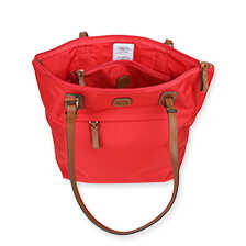 Rote Shopper-Tasche aus recyceltem Nylon