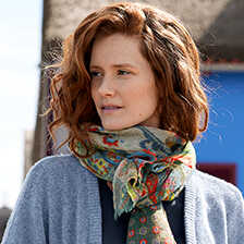 Alernatives Thumbnail 2 zu Kaschmirschal aus Fischgratgewebe mit Paisleys