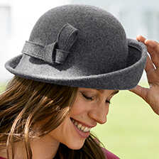Alernatives Thumbnail 2 zu Damenhut aus Wollfilz asymmetrisch