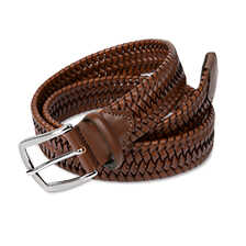 Flechtgrtel aus Leder
