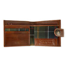 Alernatives Thumbnail 1 zu Leder-Geldbrse mit Tartanfutter