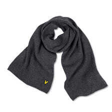 Grauer Lambswoolschal