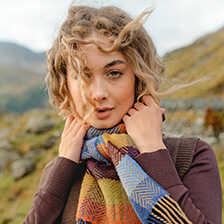 Alernatives Thumbnail 1 zu Irischer Karo-Schal Fischgratgewebe