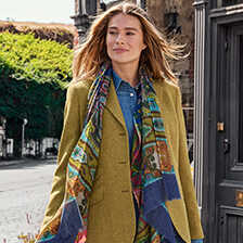 Alernatives Thumbnail 1 zu Kaschmirschal Paisleys Fischgratgewebe