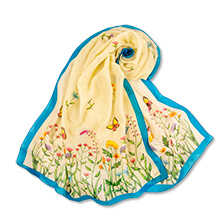 Thumbnail zu Seidenschal mit Blumen