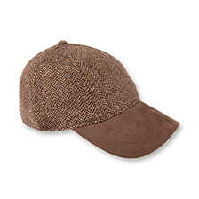 Basecap mit Fischgratdessin