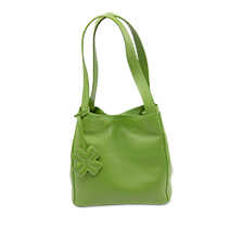 Thumbnail zu Handtasche Lederbeutel mit Kleeblattanh�nger