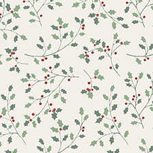 Alernatives Thumbnail 1 zu Wende-Bettwsche Ilex und rote Streifen aus Flanell