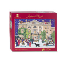Weihnachts-Puzzle Highgrove House at Christmas