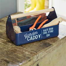 Thumbnail zu Blaue Metallbox mit Holzgriff