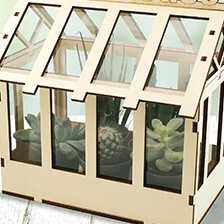 Mini-Gewächshaus für die Fensterbank