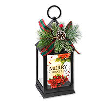 Weihnachtliche LED-Laterne