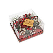 Alernatives Thumbnail 1 zu Kleines Weihnachts-Gesteck mit Duftkerze