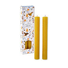 2er-Set Bienenwachs-Kerzen