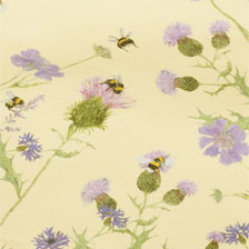 Mittelgroße Tischdecke mit Bienen und Blumen