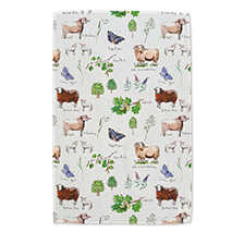 Baumwoll-Geschirrtuch mit Schafen