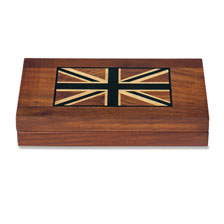 Holzbox für Schreibtisch mit Union Jack