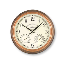 Wanduhr mit Temperaturanzeige und Luftfeuchtigskeitsmesser