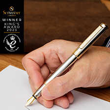 Alernatives Thumbnail 1 zu Luxus-Fllfederhalter aus Messing mit Silber-Chrom-Finish