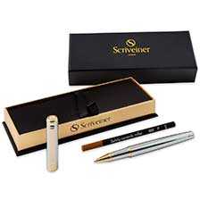 Alernatives Thumbnail 4 zu Luxuriser Tintenroller aus Messing mit Silber-Chrom-Finish