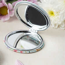 Alernatives Thumbnail 3 zu Taschenspiegel mit Blumen und Fahrradfahrerin