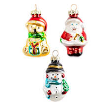 Alernatives Thumbnail 1 zu 20 kleine Weihnachtsanh�nger aus Glas