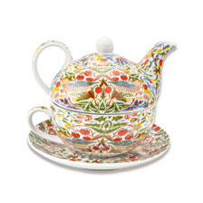 Teeset mit Teekanne Tasse und Unterteller