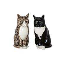 Salz- und Pfefferstreuer aus Keramik in Katzenform