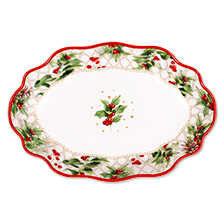 Alernatives Thumbnail 1 zu Ovale Porzellan-Schale Christmas Berries