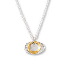 Irische Silberkette Ribin teilweise vergoldet