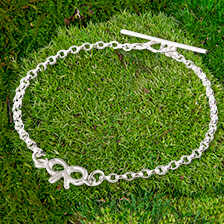 Irische Armkette Ribin Bow Sterlingsilber