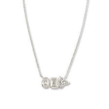 Sterlingsilber-Kette Siofra mit Zirkonia-Kristallen