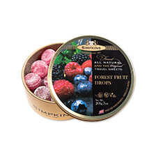 Fruchtbonbons mit Waldbeerengeschmack