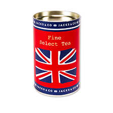 Schwarztee in Union Jack Dose