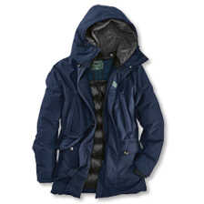 Daunenparka fr Herren