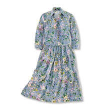 Thumbnail zu Blumenkleid im Jeans-Look